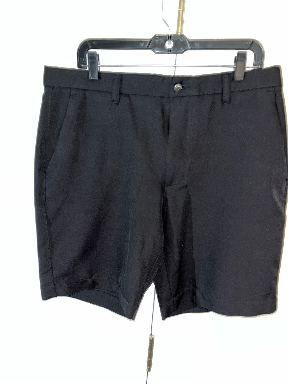 Black Flat Front Poly/ spandex Callaway golf walking 9” shorts 34